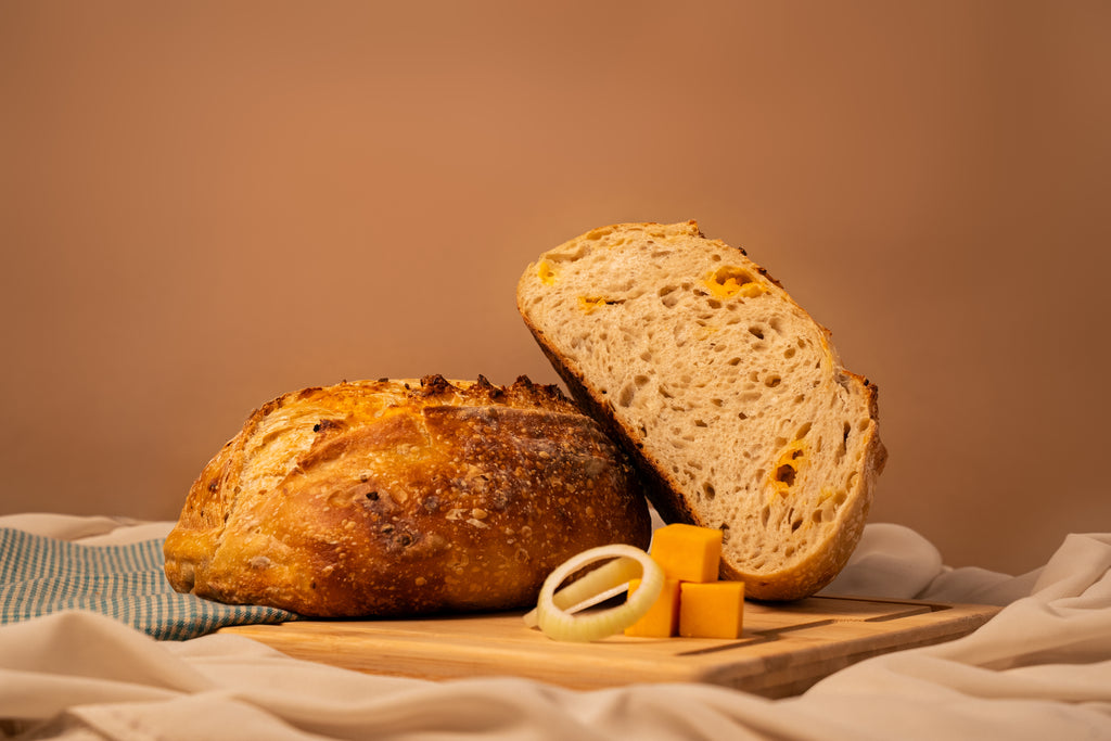 Cheddar and Onion Sourdough