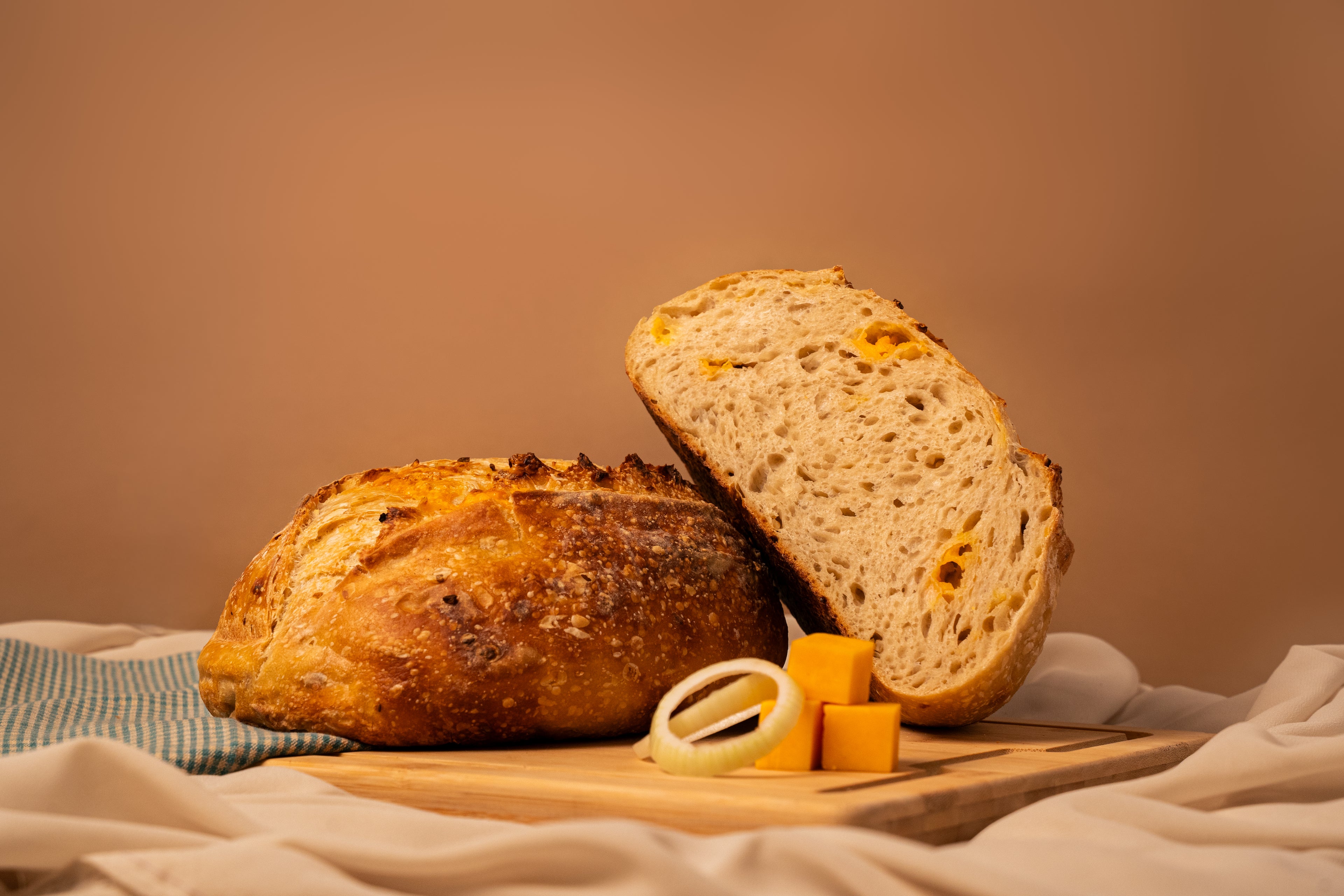 Cheddar and Onion Sourdough